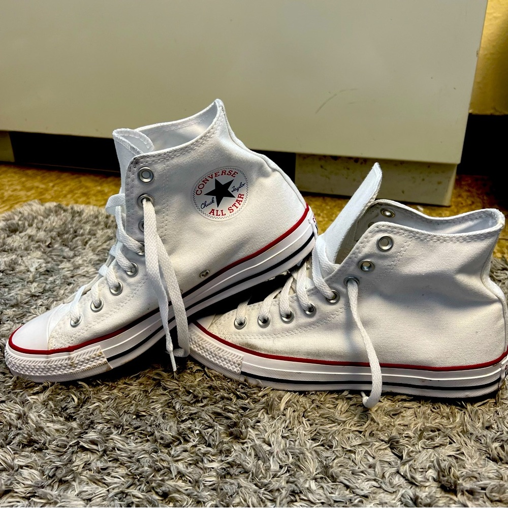White high top Converse